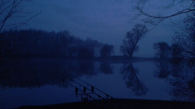 April dawn on valley
