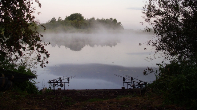 Pingles pool autumn dawn from the first swim