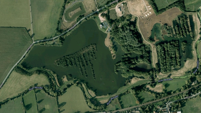 Frisby lakes as seen from the air
