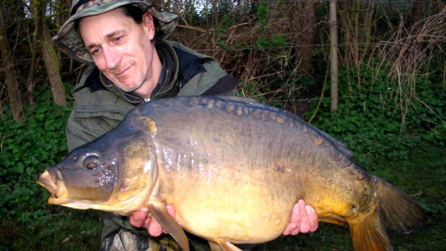 A really nice looking carp at 19lb+