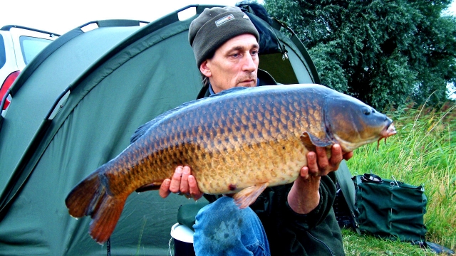 First carp from worlick lake august 26 2008 at 23lb