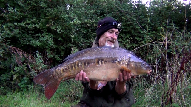 Second carp of the session in the fall swim and another nice stockie at 17.8lb