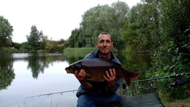 My first carp from the woolpack a 16lb common, a banana fingers classic!